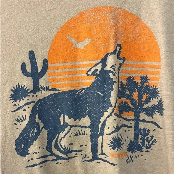 Wrangler Tan Graphic T-Shirt for Men xxl - Picture 2 of 4